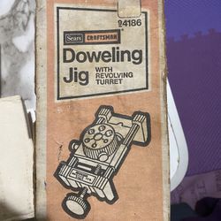 Vintage Sears Craftsman 9-4186 94186 Doweling Jig w/ Revolving Turret w/ Box