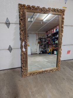 Large ornate mirror
