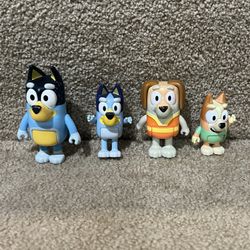 Bluey and Friends Lot of 4 Bingo Dad 3" Poseable Figures