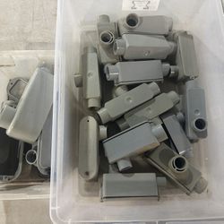 LOT* Conduit 1” Body With Covers + Parts