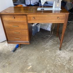 Vintage Mid Century Desk, Singer  SLANT-O-MATIC