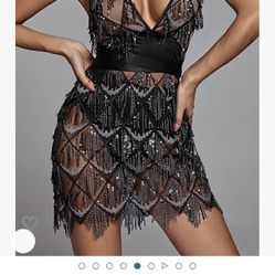Vestido Transparente No Tiene Size Le Tome La Medida Es Xl