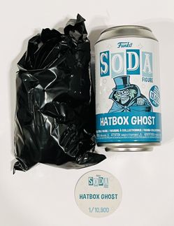 Funko Soda Hatbox Ghost Vinyl Figure Disney Haunted Mansion Common Sealed Bag