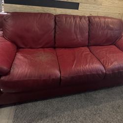 Full Grain Leather Couch $150 OBO