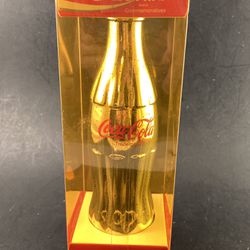 Vintage Commemorative Gold Plated Coca-Cola Collector’s Bottle 