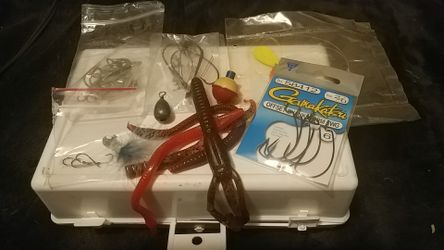 Storage sale assorted fishing tackle