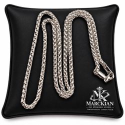 925 Sterling Silver Wheat Chain Men’s Necklace Size 22”
