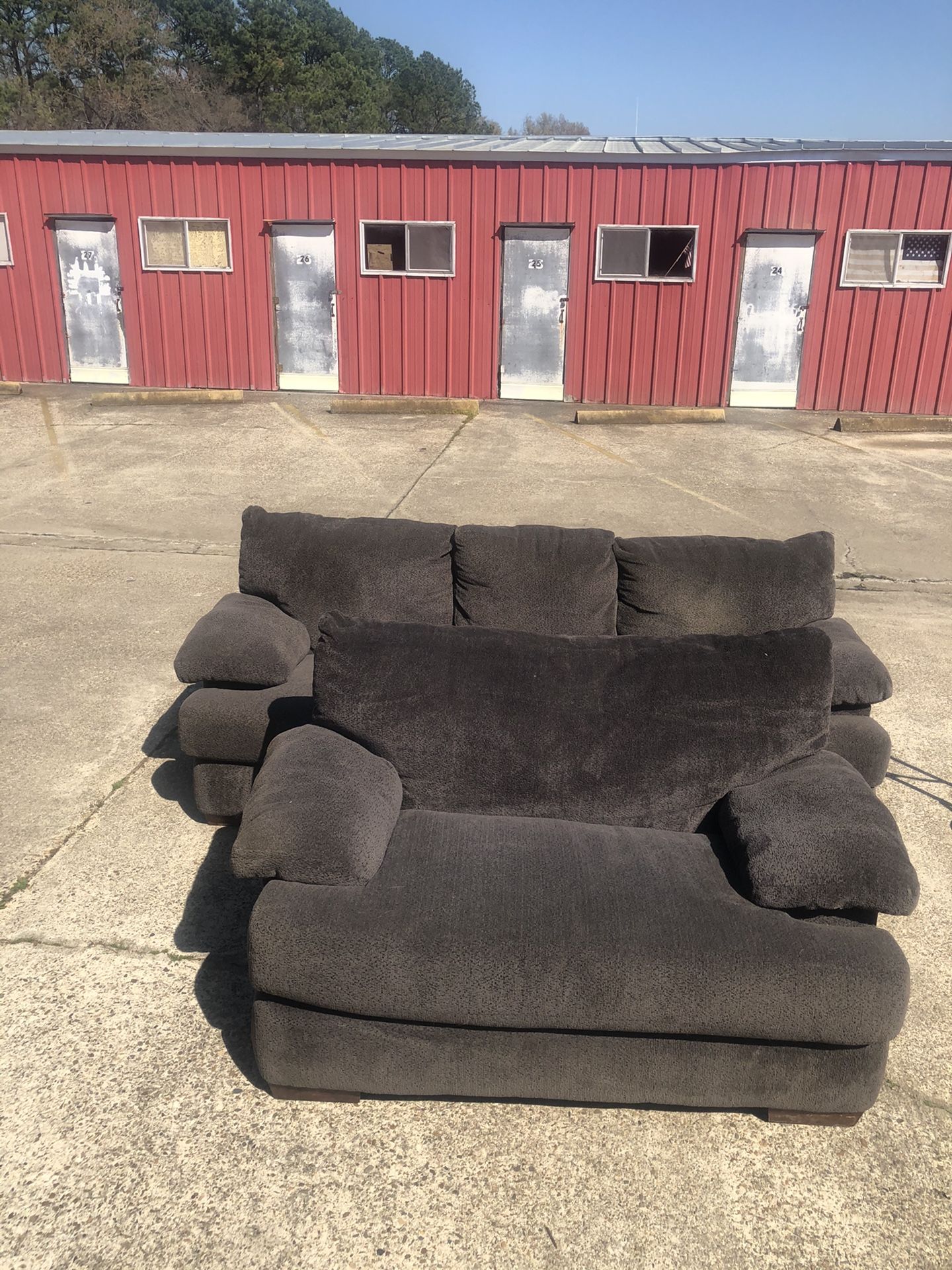 Two piece couch set