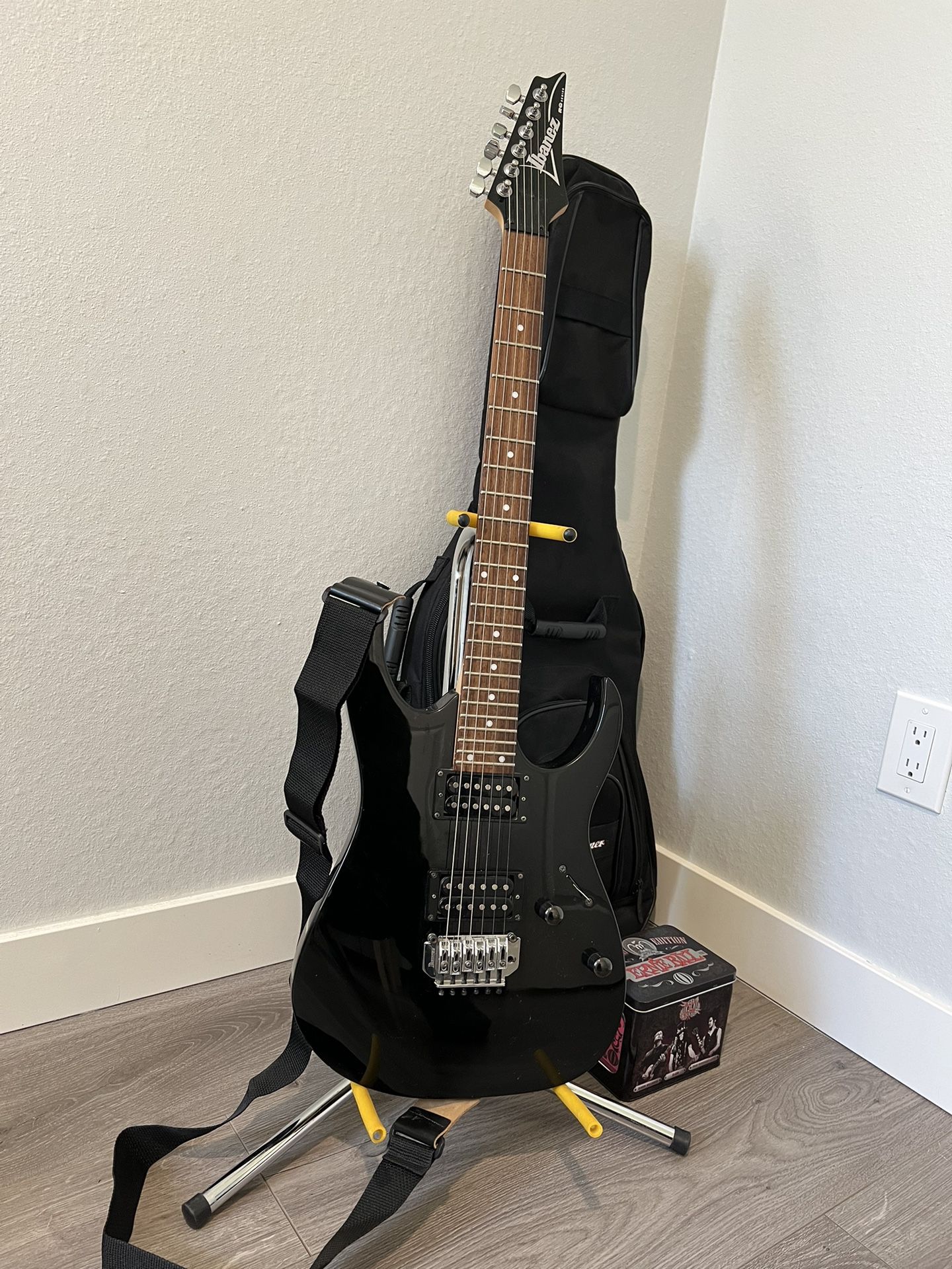 Ibanez Electric Guitar With Case And Accessories 