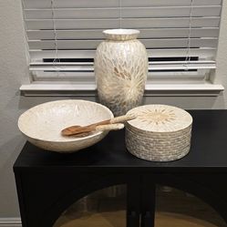 Seashell covered decor