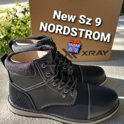 New Men's size 9 Black Gray Boots By XRAY from Nordstrom  Nib Gift
