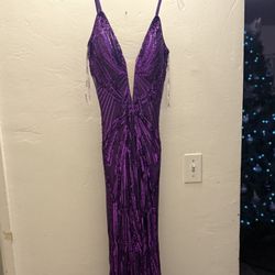 JOVANI, Dark Purple Size 0