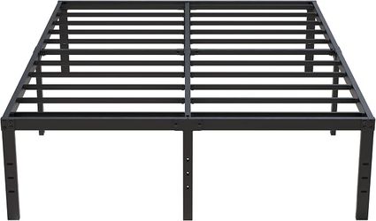 Upcanso 18 Inch Queen Bed Frame Metal Platform with High Storage