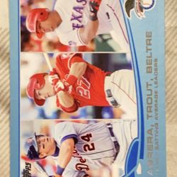 2013 Topps Mike Trout/Adrian Beltre/Miguel Cabrera Blue