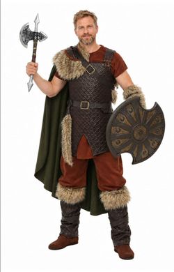 Nordic Viking Warrior Halloween Costume XL