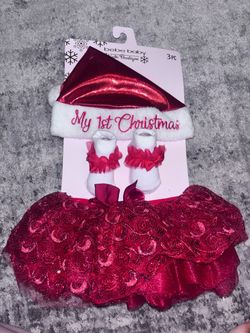 bebe baby "My 1st Christmas" 3-Piece Outfit Set