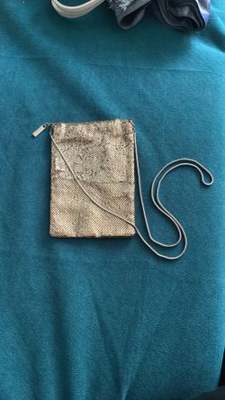 Gold Metal Mesh Mini Purse