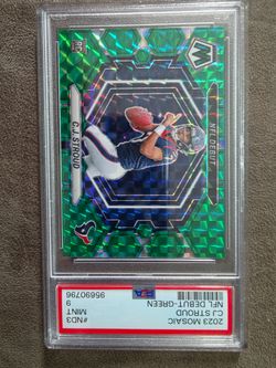 Houston Texans CJ Stroud rookie card PSA grade 9