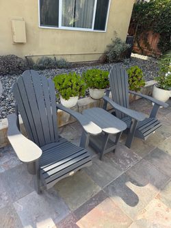 Adirondack Chairs + Table