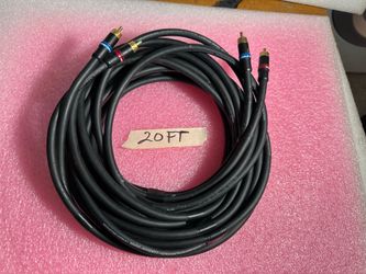 20 FT Monster Cable Interlink Reference 2 Stereo Interconnect RCA Cables PAIR