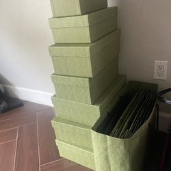 Gucci shoe boxes $10