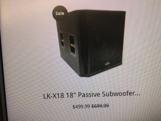 4000 watts passive subwoofer