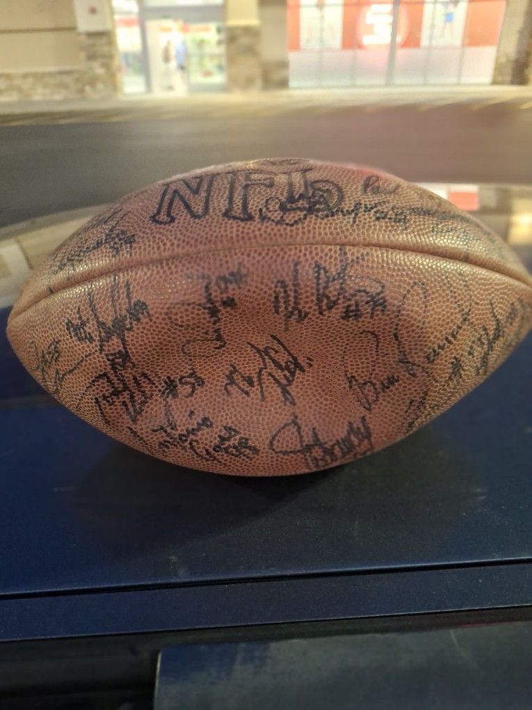 Autographed 49ers football