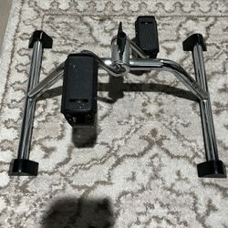 Portable Under Desk Exercise Bike Adjustable Resistance Leg and Arm Trainer