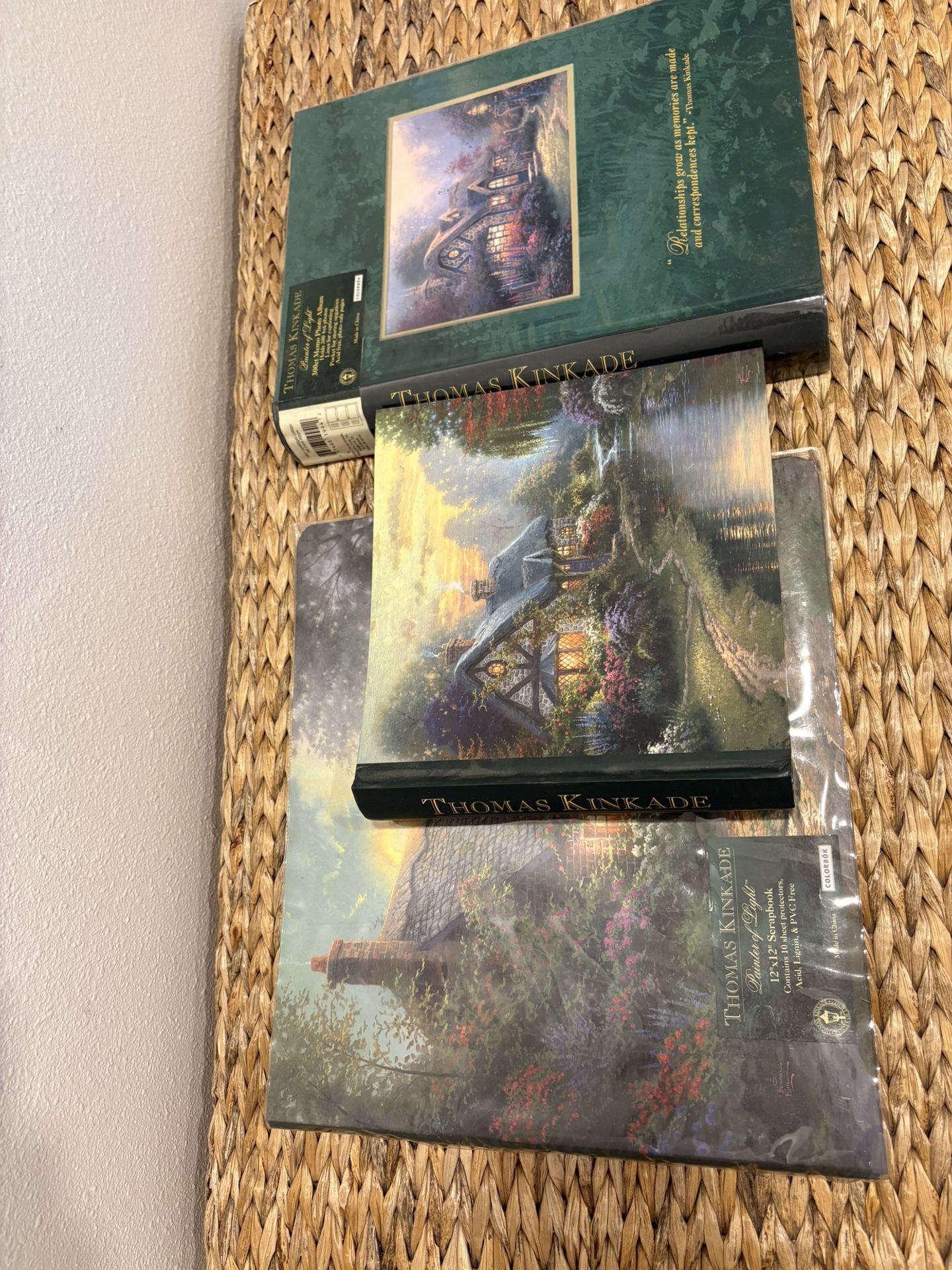 Thomas Kinkade - painter of light - Photo album Lot of 3 !