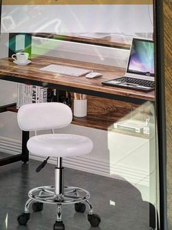 Modern synthetic leather bench adjustable swivel for work