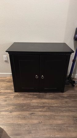 Black Storage Cabinet