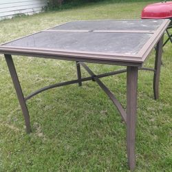 Aluminum Outside Dining Table 