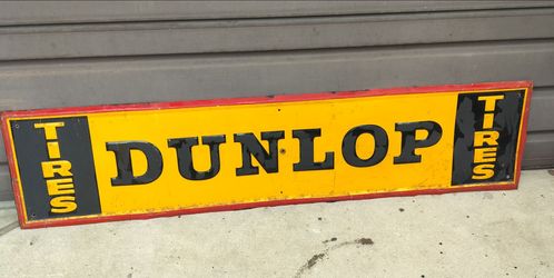 1960's Dunlop tires sign
