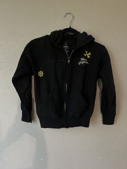 Disneyland Pirates of the Carribean Yo Ho Ho Hooded Zippered Jacket child's M