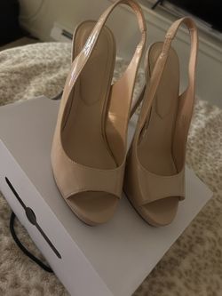 adorable beige heels
