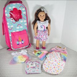 Our Generation Doll With Unicorn Accessories 