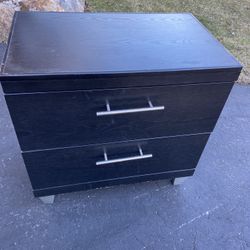 Beautiful 2 Black wood End Tables
