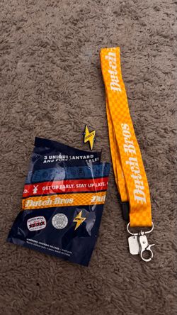 Dutch bros lanyard n pin