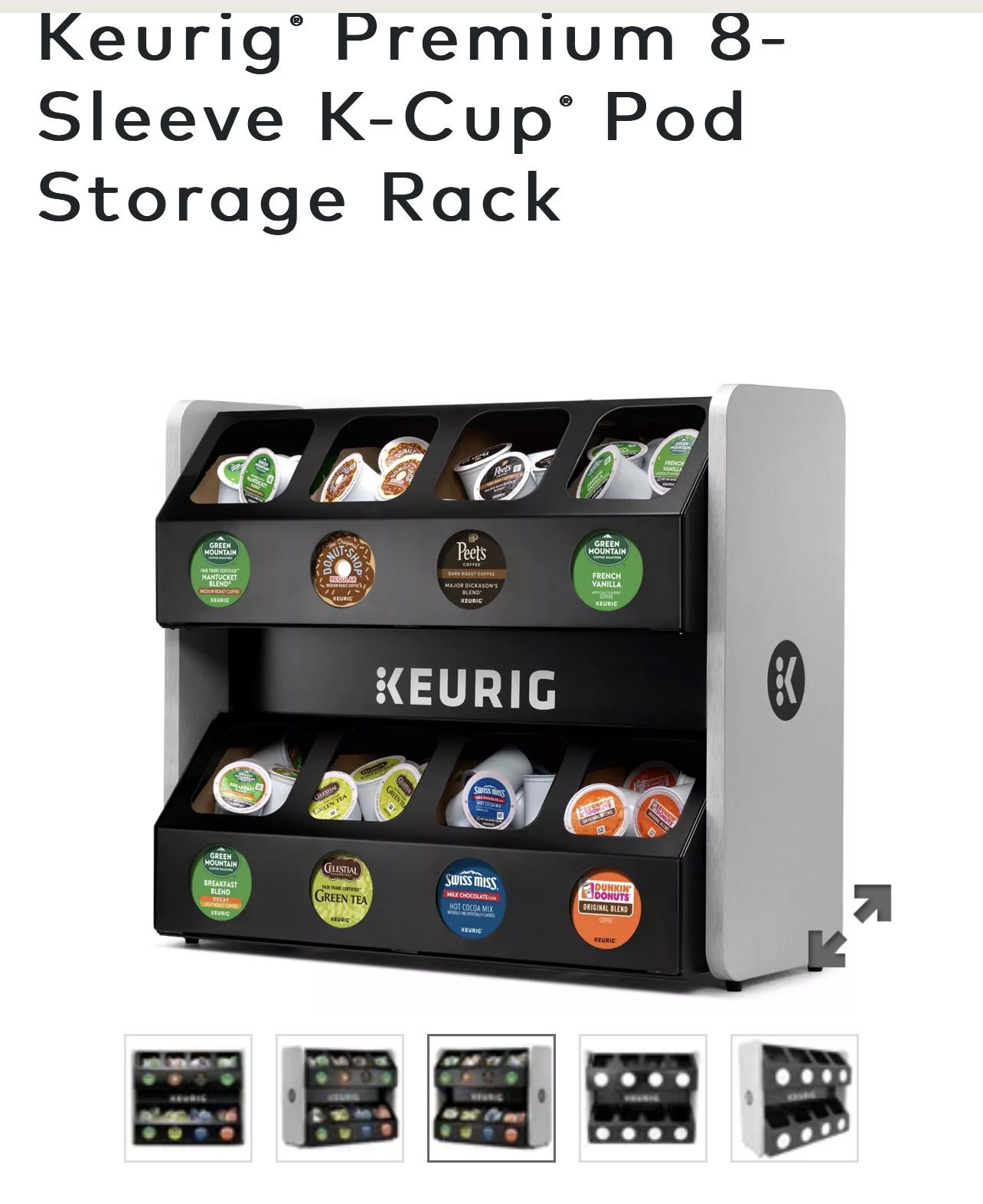 Keurig° Premium 8-Sleeve K-Cup' Pod Storage Rack