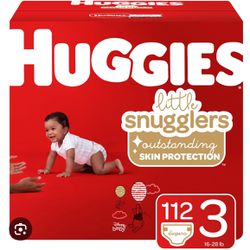 2 Packs Of Huggie Diapers 