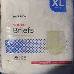 McKesson Super Briefs, XL, 15pk