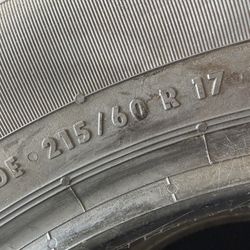 215/60/17 Continental (2 Tires) BRAND NEW $125.00/ Both 