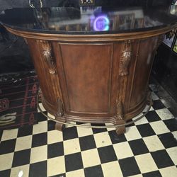 Heavy Duty Wood And Granite Top Bar.