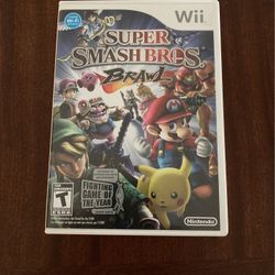 Super Smash Brothers Wii Nintendo CASE MANUAL ONLY