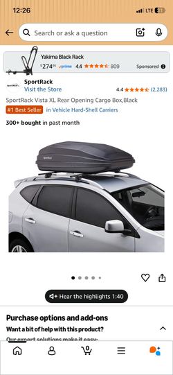 Thule cargo box xl Sweden