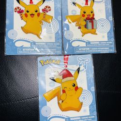 2017 Pokemon Pikachu 3" Metal Christmas Ornaments Toys R Us