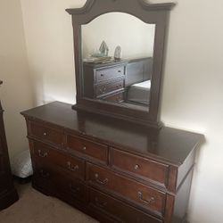 Brown Wooden Dresser