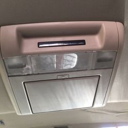 Cadillac Escalade 07-14 Middle TV Panasonic with 2 Head sets Fits Tahoes,Yukons,Suburbans