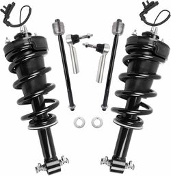 Front Inner/Outer Tie Rod Ends Kit Fit for 2015-2020 Cadillac Escalade, ESV, EXT, Front w/Magnetic Shock Assembly Fit for 2015-2020 Chevrolet Suburban