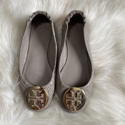 Tory Burch Charcol Flats Size 6 Womens 